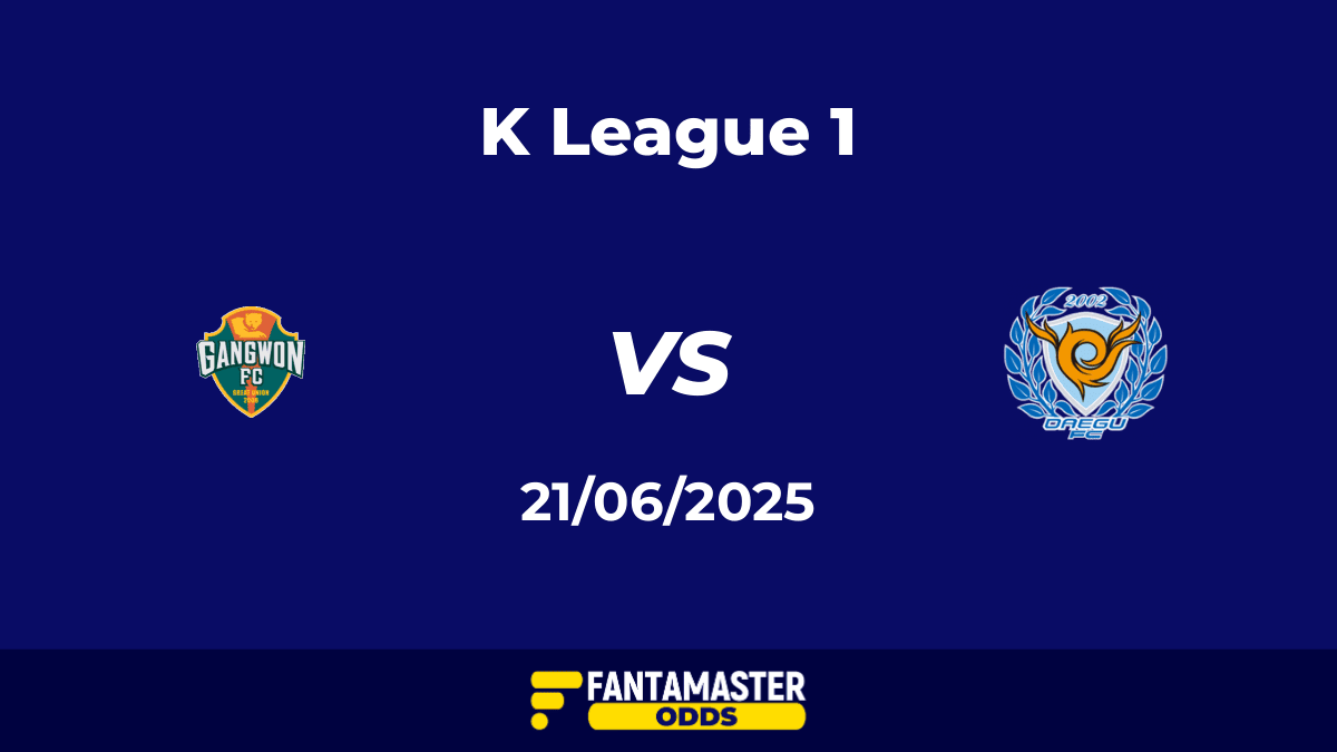Gangwon vs Daegu del 21/06/2025