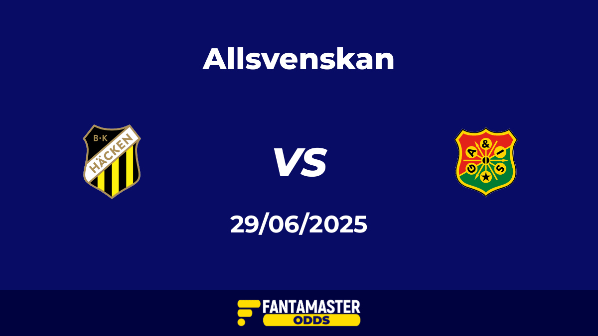 Häcken vs GAIS del 29/06/2025