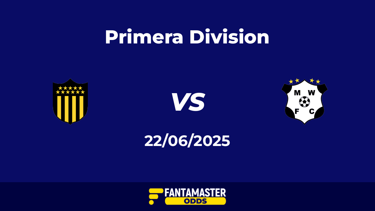 Peñarol vs Wanderers del 22/06/2025