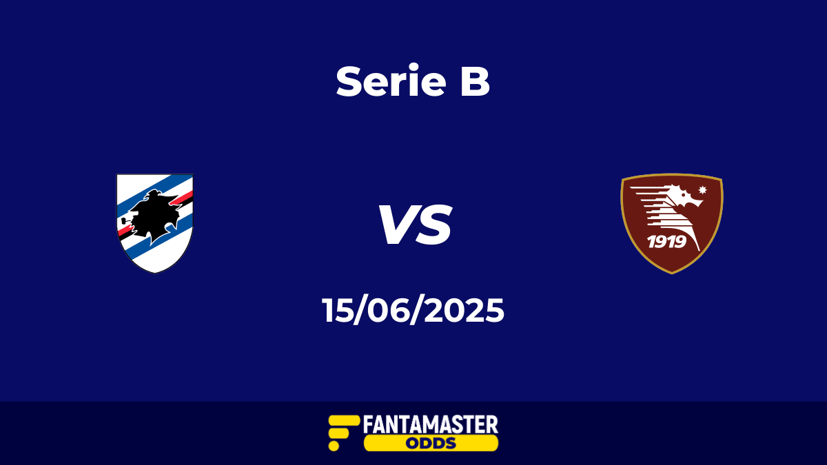 Sampdoria vs Salernitana del 15/06/2025
