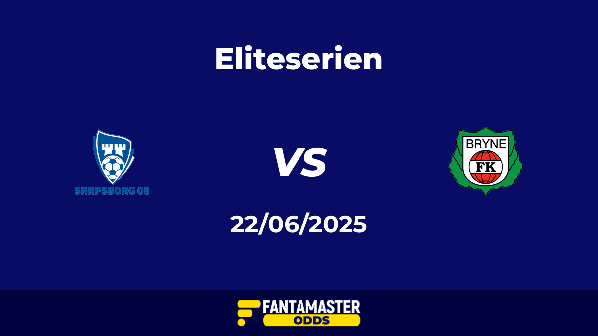 Sarpsborg 08 vs Bryne del 22/06/2025