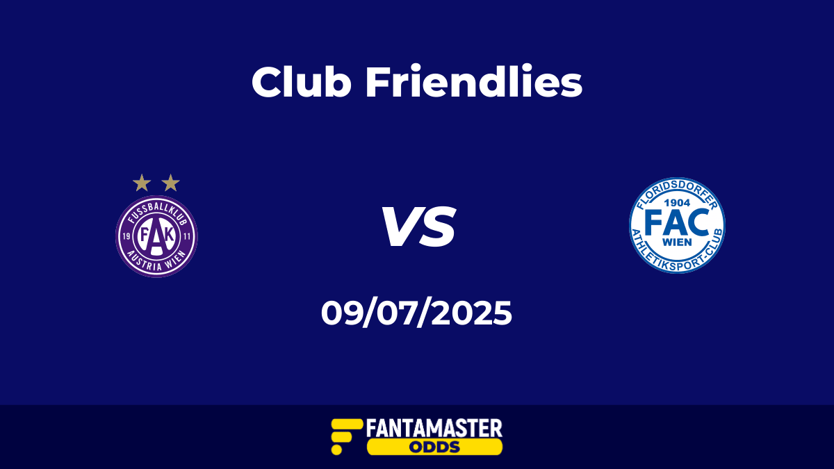 Austria Wien vs Floridsdorfer AC del 09/07/2025