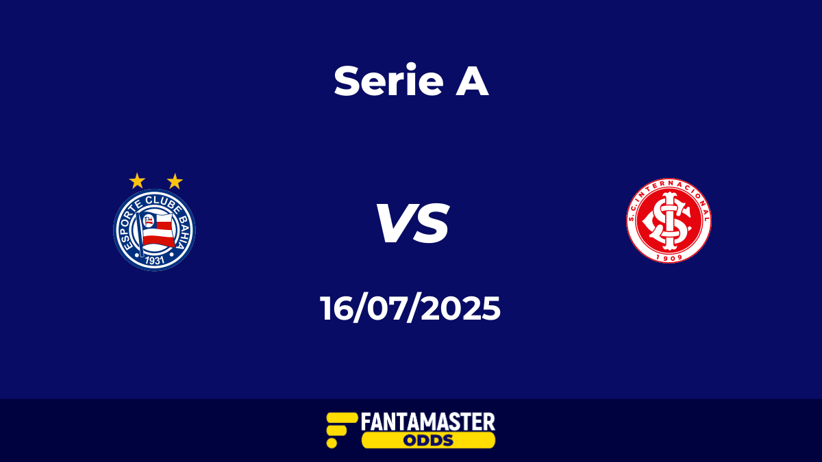 Bahia vs Internacional del 16/07/2025