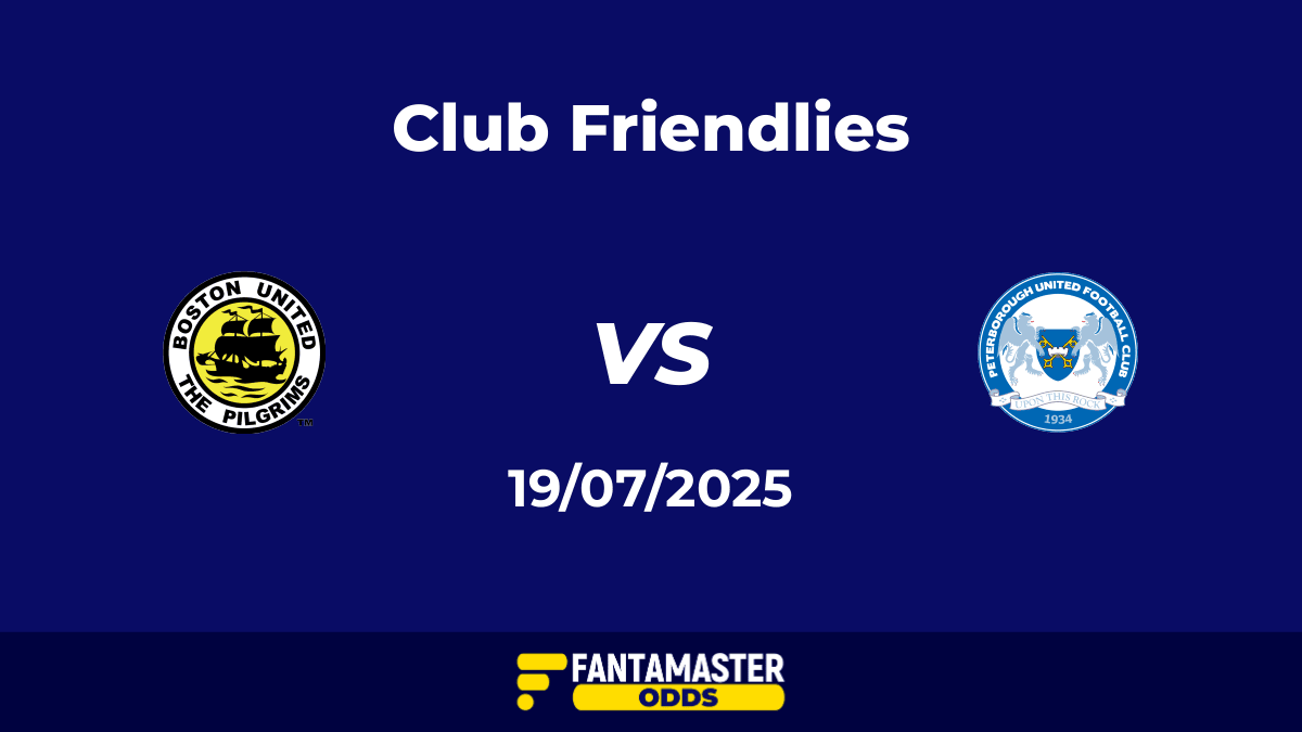 Boston United vs Peterborough United del 19/07/2025