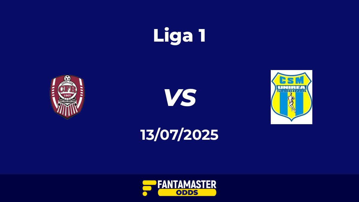 CFR Cluj vs Unirea Slobozia del 13/07/2025