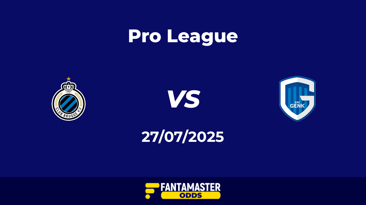 Club Brugge vs Genk del 27/07/2025