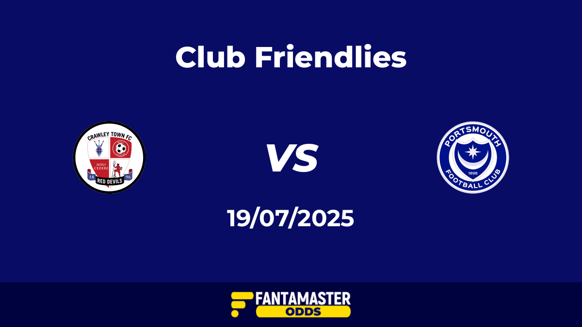 Crawley Town vs Portsmouth del 19/07/2025