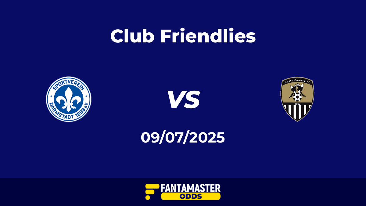 Darmstadt 98 vs Notts County del 09/07/2025