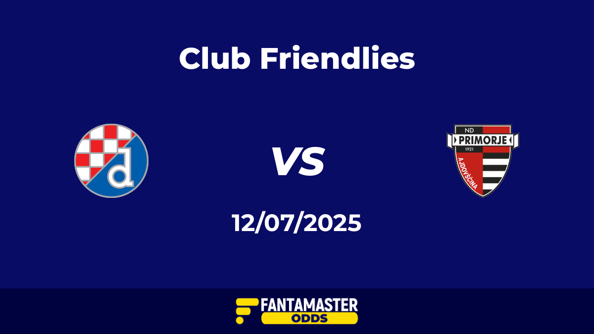 Dinamo Zagreb vs Primorje del 12/07/2025