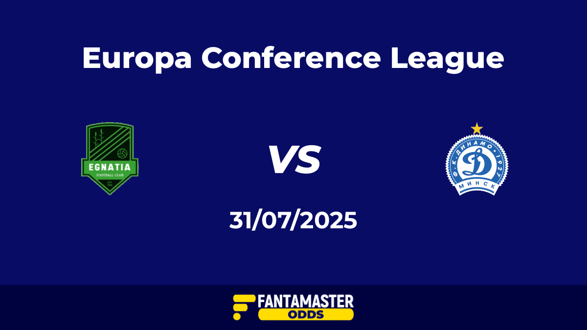 Egnatia Rrogozhinë vs Dinamo Minsk del 31/07/2025