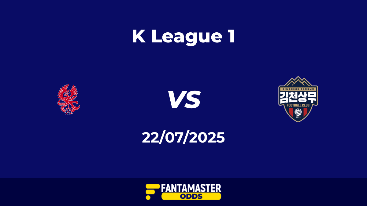 Gwangju vs Sangju Sangmu del 22/07/2025