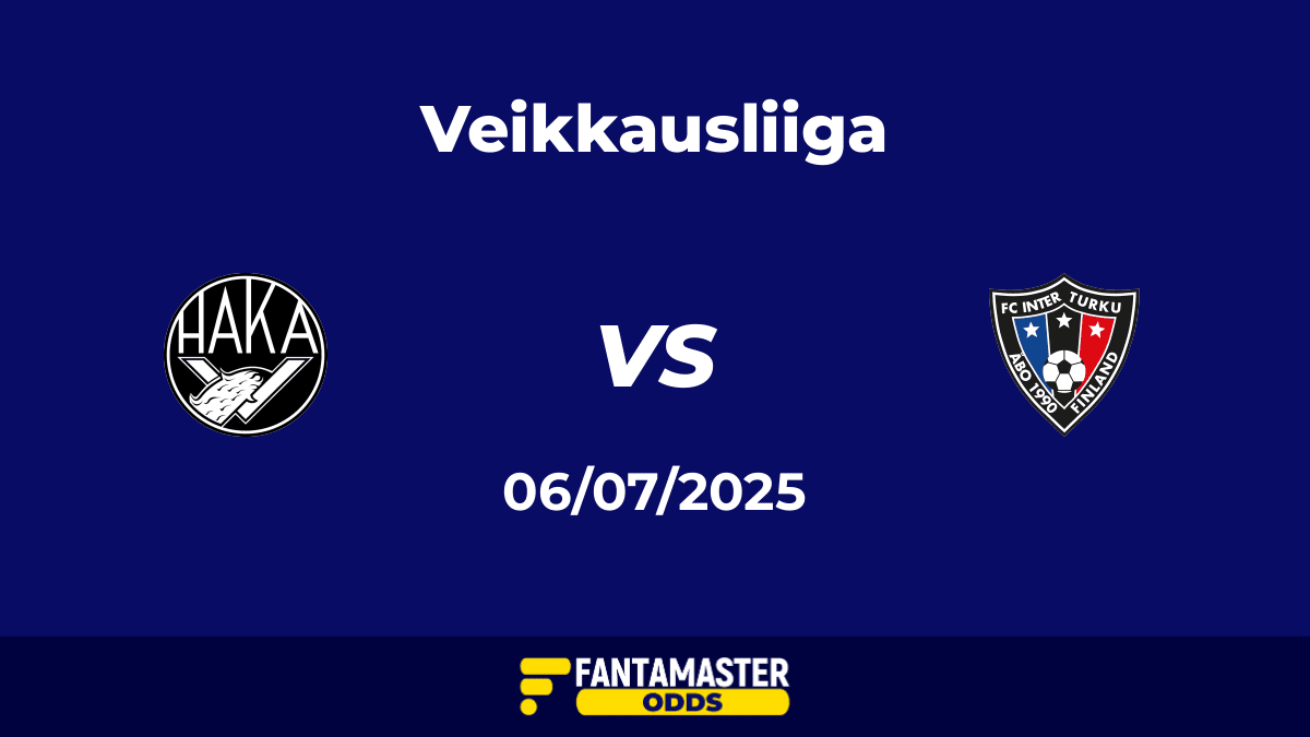 Haka vs Inter Turku del 06/07/2025