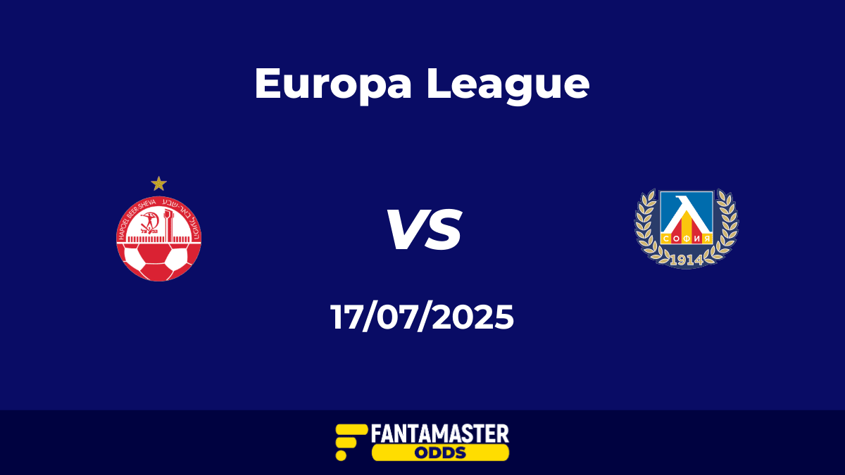 Hapoel Be'er Sheva vs Levski Sofia del 17/07/2025