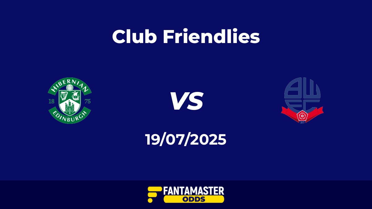 Hibernian vs Bolton Wanderers del 19/07/2025