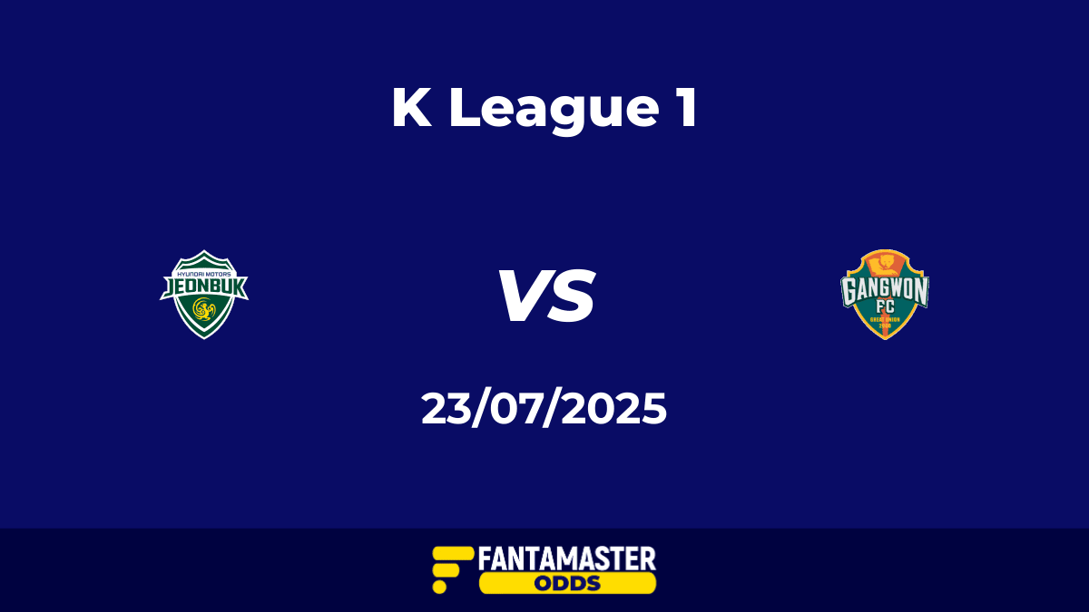 Jeonbuk Motors vs Gangwon del 23/07/2025