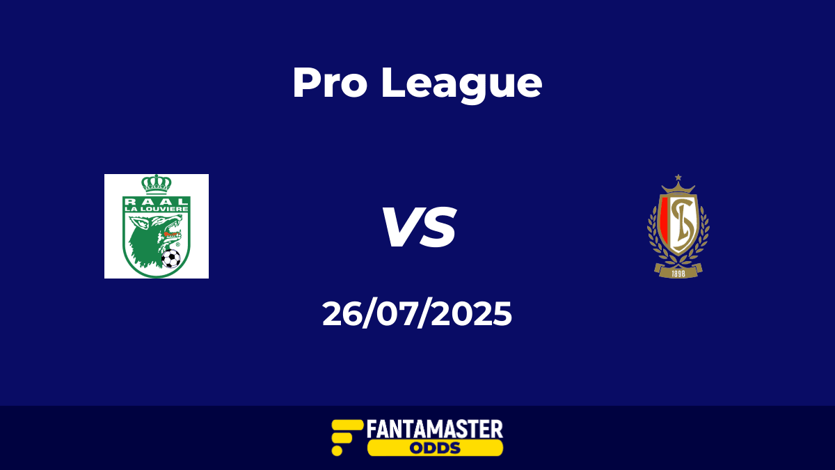 La Louvière vs Standard Liège del 26/07/2025
