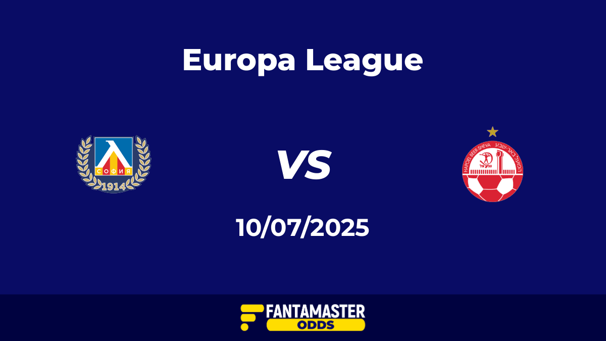 Levski Sofia vs Hapoel Be'er Sheva del 10/07/2025
