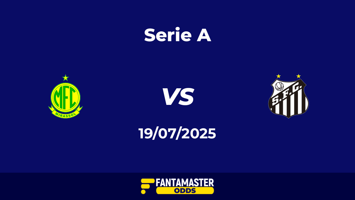 Mirassol vs Santos del 19/07/2025