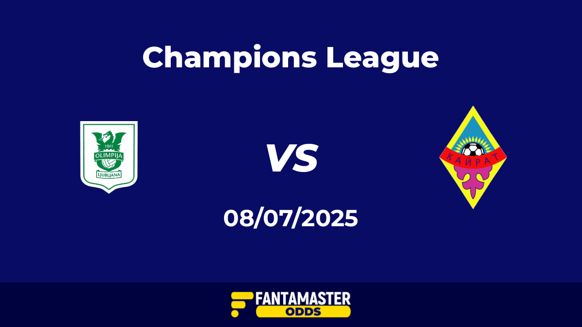 Olimpija vs Kairat del 08/07/2025