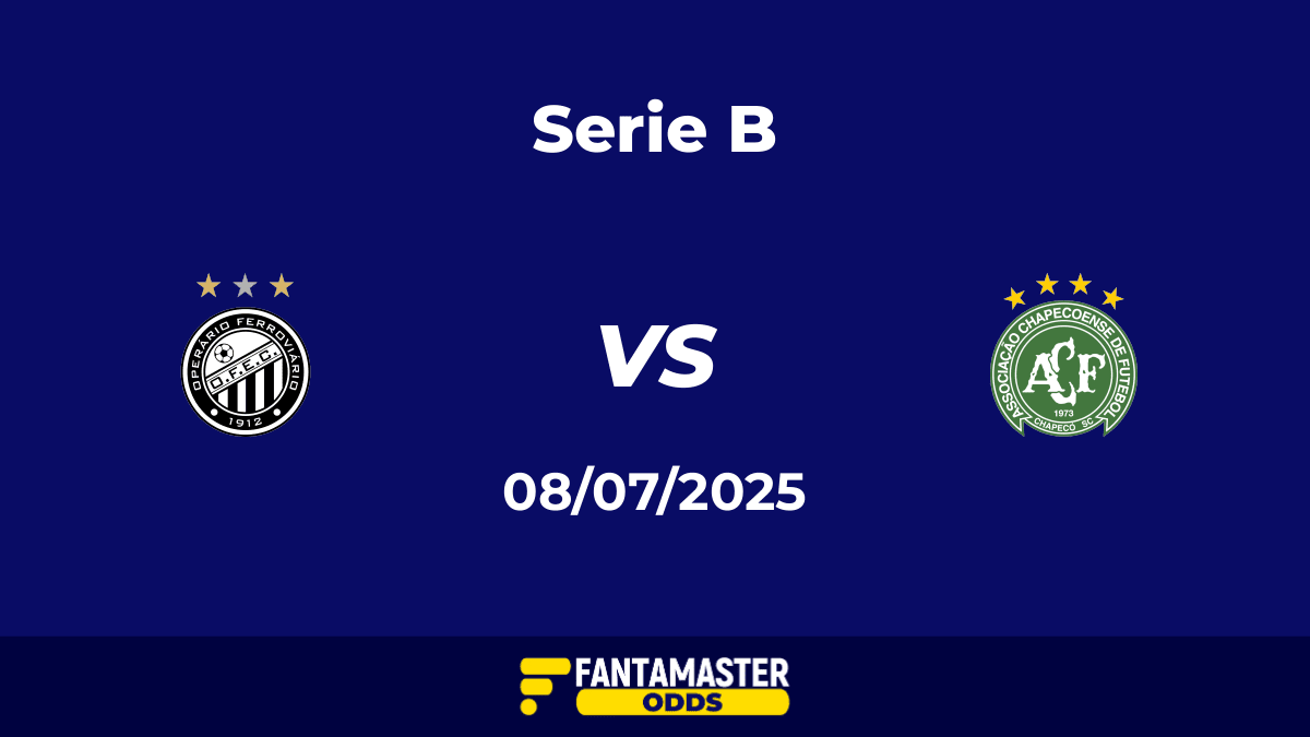 Operário PR vs Chapecoense del 07/07/2025