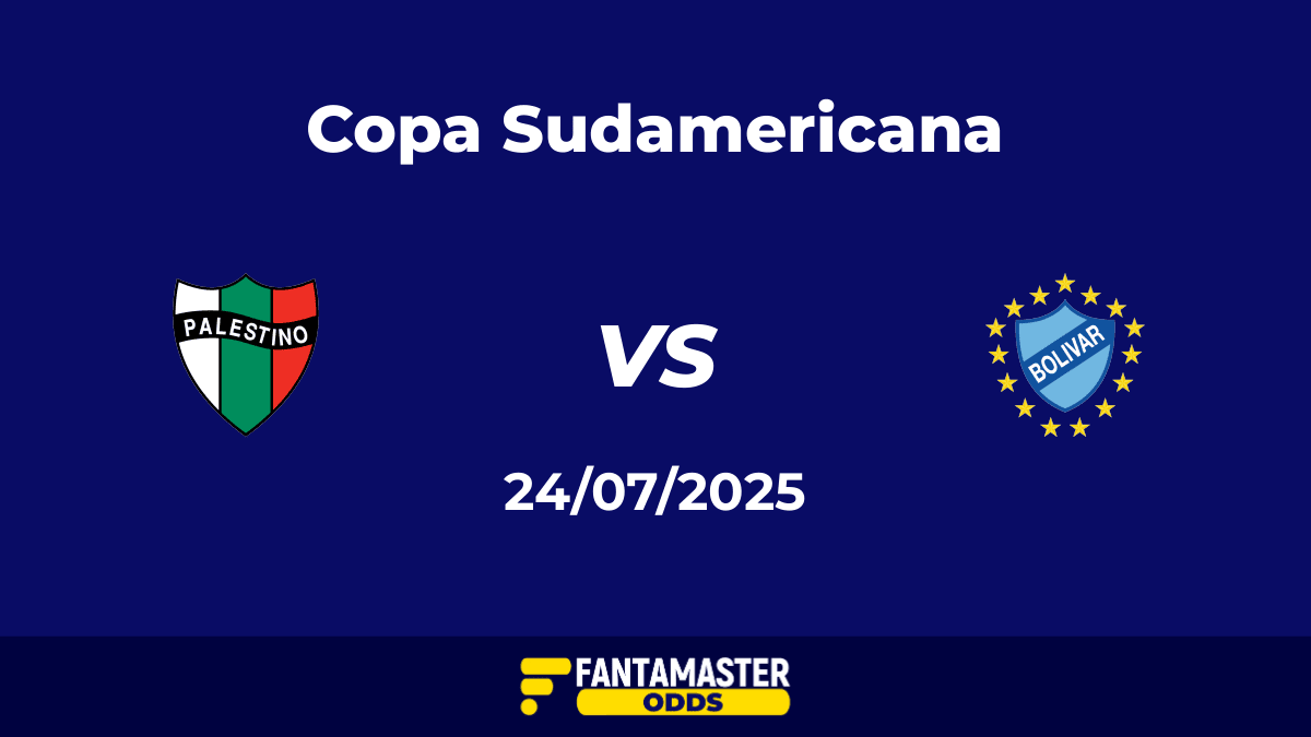 Palestino vs Bolívar del 23/07/2025