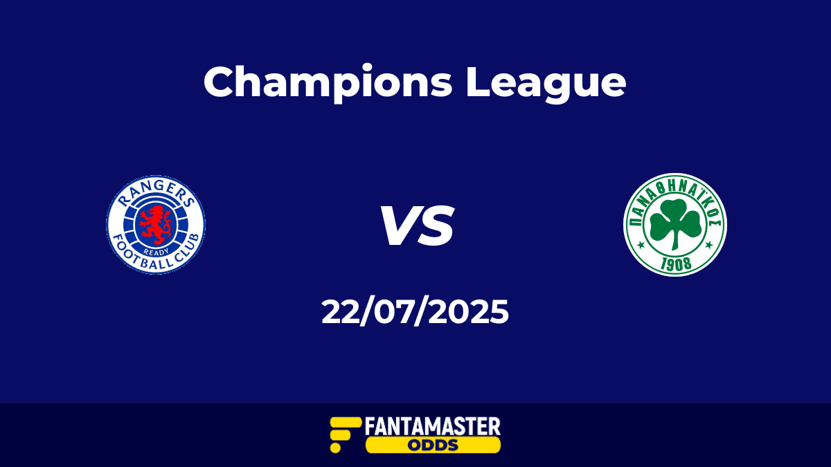 Rangers vs Panathinaikos del 22/07/2025