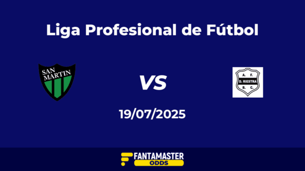 San Martín San Juan vs Deportivo Riestra del 19/07/2025
