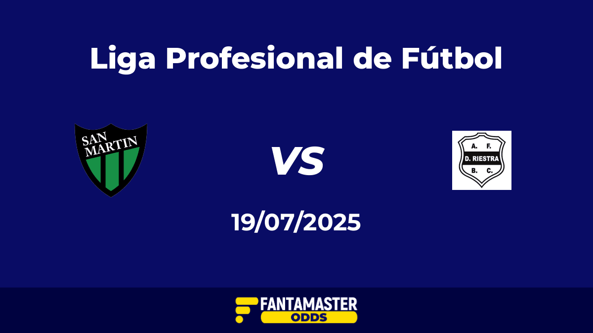 San Martín San Juan vs Deportivo Riestra del 19/07/2025