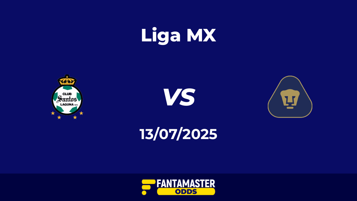 Santos Laguna vs Pumas UNAM del 13/07/2025
