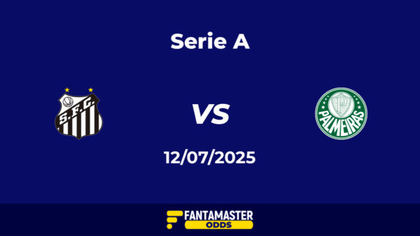 Santos vs Palmeiras del 12/07/2025