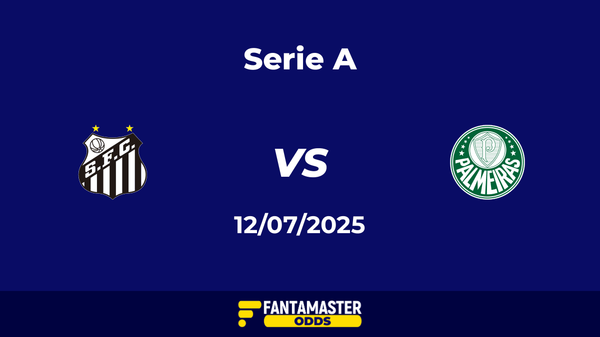 Santos vs Palmeiras del 12/07/2025
