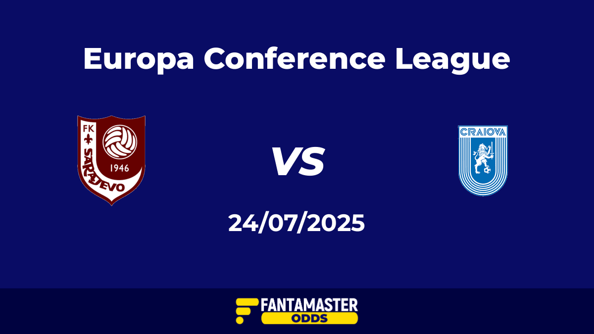Sarajevo vs Universitatea Craiova del 24/07/2025