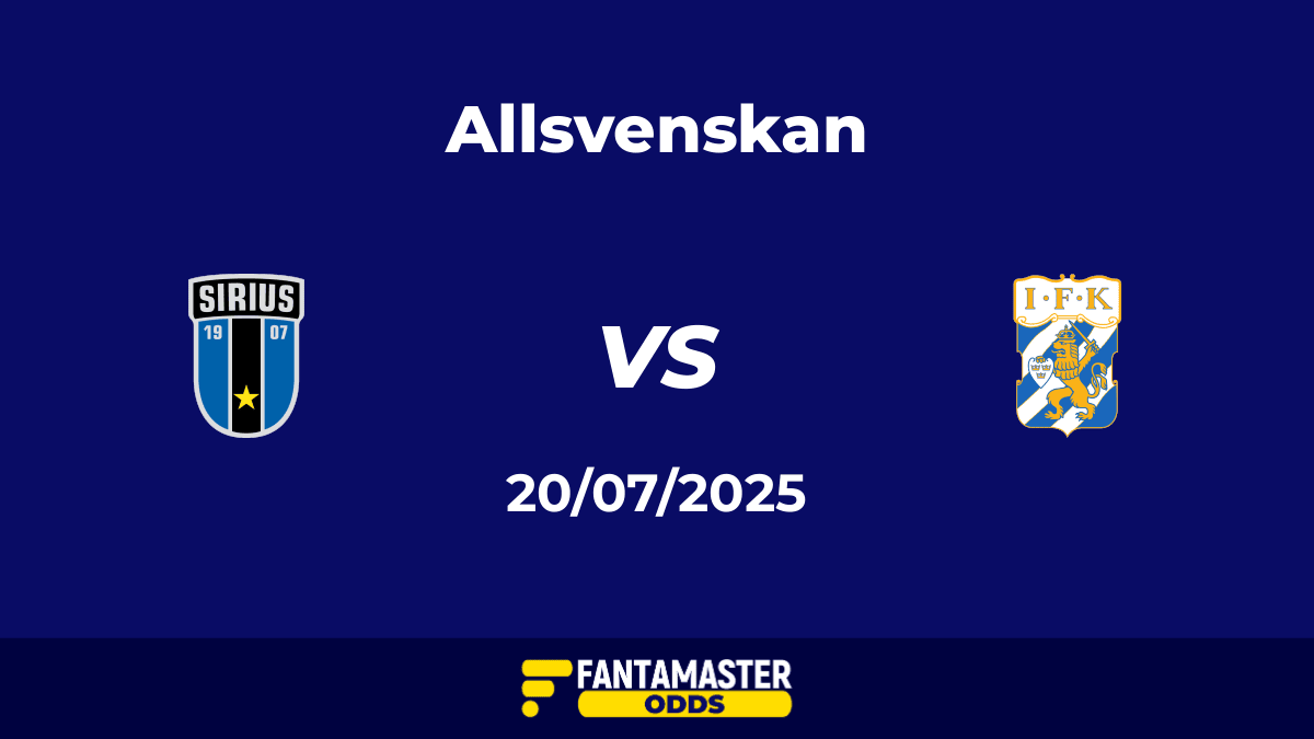 Sirius vs IFK Göteborg del 20/07/2025
