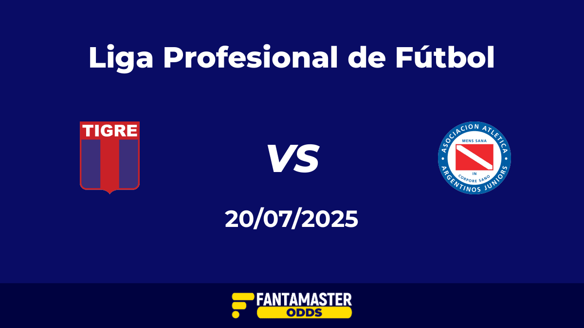 Tigre vs Argentinos Juniors del 20/07/2025