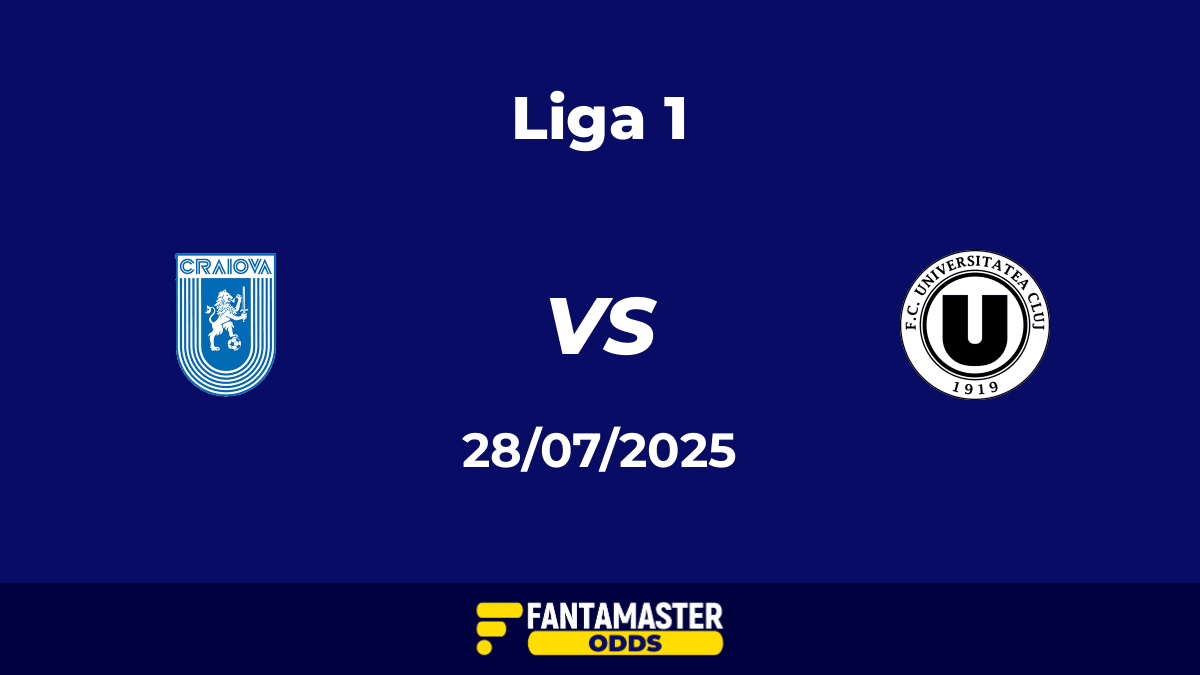 Universitatea Craiova vs Universitatea Cluj del 28/07/2025