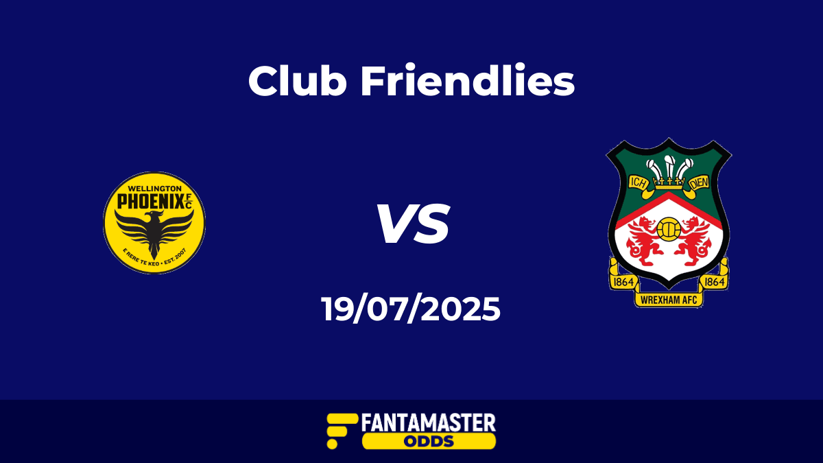 Wellington Phoenix vs Wrexham del 19/07/2025